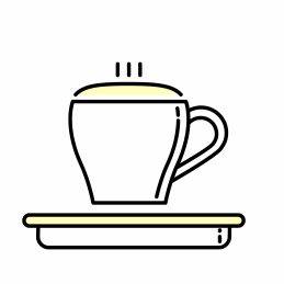 Kaffeebohne für Cappuccino